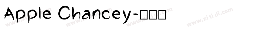 Apple Chancey字体转换
